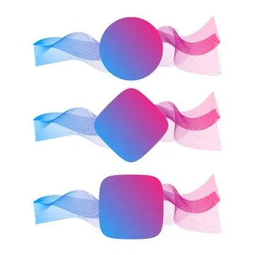 Abstract wave of the many colored lines with place for text. Wavy stripes Stock Illustration