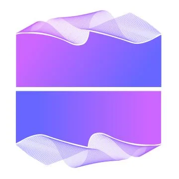 Abstract wave of the many colored lines with place for text. Wavy stripes Stock Illustration