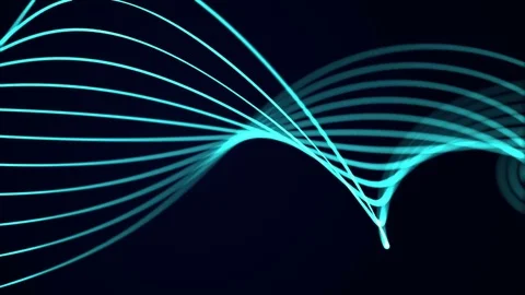 Abstract wave motion background elegant twist blue Stock Footage 74755712