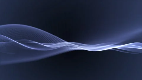 Abstract Wave Motion Black Grey Background Looping 4K video.  Stock-Footage 316241137