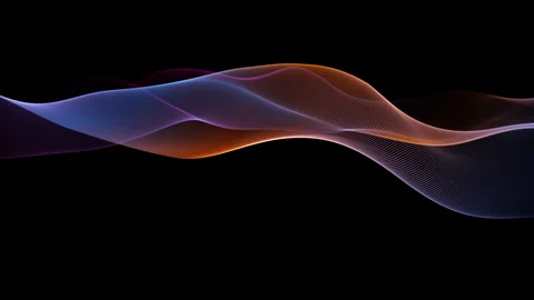 Abstract Wave Motion Blue Pink Background. Looping 4K video. Stock Footage 316709149