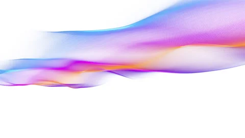 Abstract Wave Motion Blue Pink Background. Looping 4K video. Stock Footage 317626567