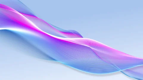 Abstract Wave Motion Blue Pink Background. Looping 4K video. Stock Footage 317626901