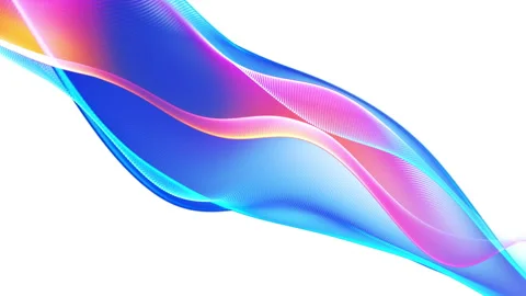 Abstract Wave Motion Colorful Background Looping 4K video Stock Footage 315890559