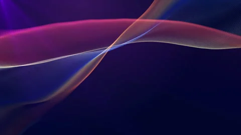Abstract Wave Motion Colorful Background Looping 4K video Stock Footage 316090594