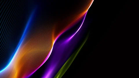 Abstract Wave Motion Colorful Background Looping 4K video Stock Footage 316092974