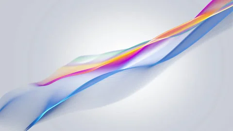 Abstract Wave Motion Colorful Background. Vidéo 334558309