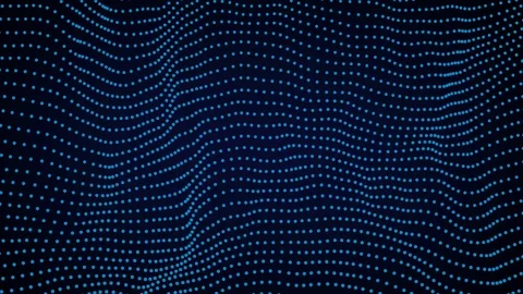 Abstract wave in motion on a dark blue background Stock Footage 113108133