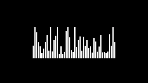 Abstract wave motion equalizer. Digital interface element. Seamless loop Stock Footage 341294286