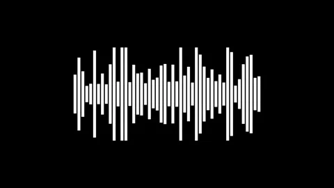 Abstract wave motion equalizer. Digital interface element. Seamless loop Stock Footage 342207010