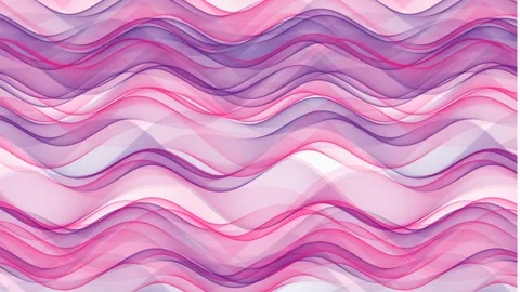 Abstract wave motion featuring overlapping violet and magenta lines for dig.. Video stock 341907930