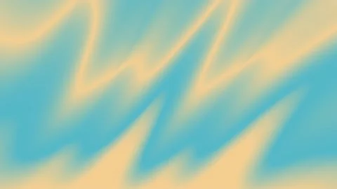 Abstract wave motion of light blue and beige lines Stock Footage 106425398