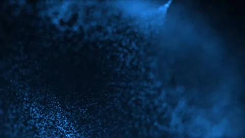  Abstract wave motion pattern and dynamic mesh line on dark blue background 動画素材 246754723