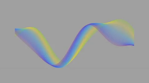 Abstract wave movement animation on grey screen background for modern desig.. Stock Footage 341096729