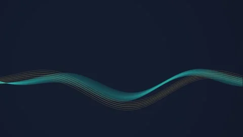 Abstract wave movement creating a dynamic and fluid visual for modern desig.. Stock Footage 340918697