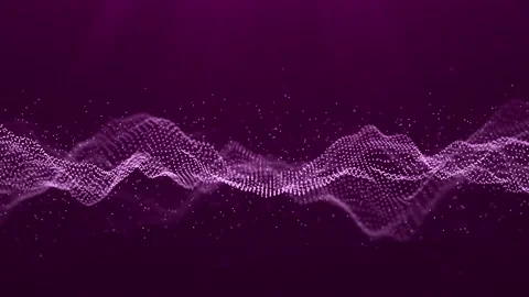 Abstract wave with moving dots. Flow of particles. 스톡 동영상 149404530