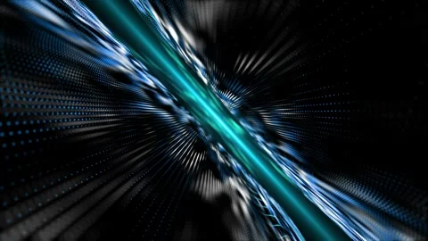 Abstract wave of moving glowing particles Stock Footage 344886900