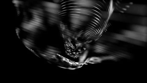 Abstract wave of moving glowing particles Stock Footage 344887104