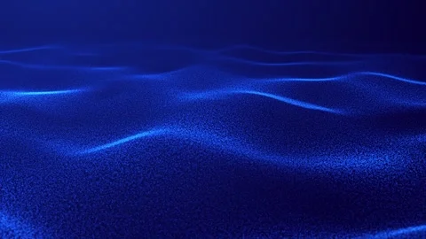 Abstract wave oscillations. Abstract blue glowing digital cyberwave creatin.. Video stock 320373999