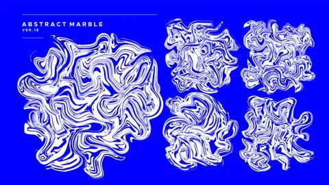 Abstract wave paint design template vector. Marble ink abstract graphic art. Stock Illustration