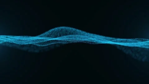  Abstract Wave Particle Background Stock Footage 167198474