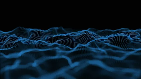 Abstract wave particle Video stock 148739035