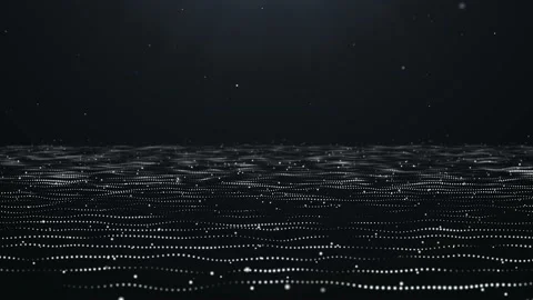 Abstract wave particle over dark background. Stock Footage 168482597