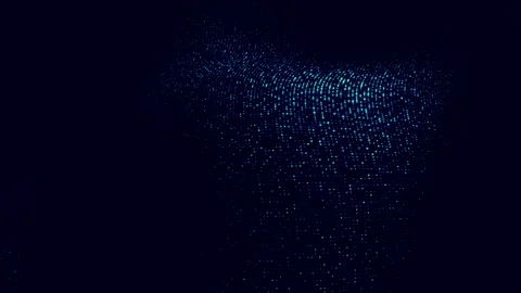 Abstract Wave Particle Technology Background Video stock 279213955