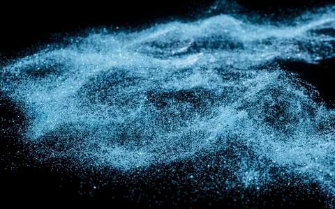 Abstract wave particles background, 3d rendering. Stock Illustration