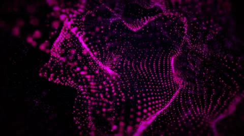 Abstract Wave Particles Background Stock After Effects