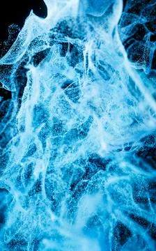 Abstract wave particles, diffuse powder, 3d rendering. Stock Illustration