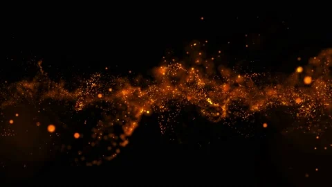 Abstract wave particles over dark background. Video stock 237994858
