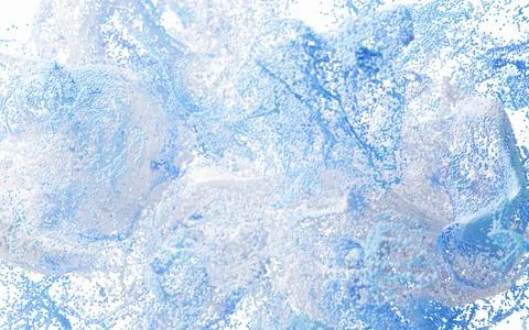 Abstract wave particles pattern, 3d rendering. Stock Illustration