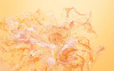 Abstract wave particles pattern, 3d rendering. Stock Illustration