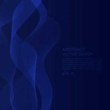 Abstract wave pattern background art line flow design color bright style Stock Illustration