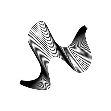 Abstract wave pattern background creating dynamic fluid motion Illustrazione stock
