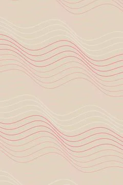 Abstract Wave Pattern in Beige and Pink Stock Photos