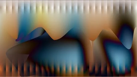 Abstract wave pattern with blended colors and vertical stripes 库存插图