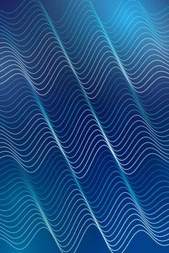 Abstract Wave Pattern Blue Gradient Stock Photos