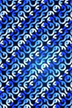 Abstract Wave Pattern Blue White Stock Photos