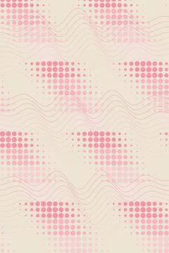 Abstract Wave Pattern in Blush Tones Stock Illustration