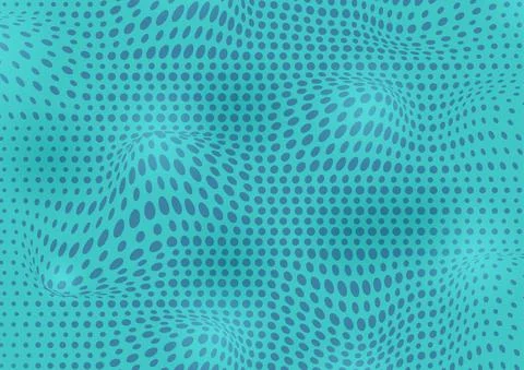 Abstract wave pattern of circles and ovals for texture, textiles, prints, and 스톡 일러스트