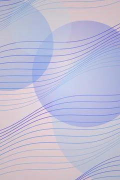Abstract Wave Pattern with Circles Stock Illustration