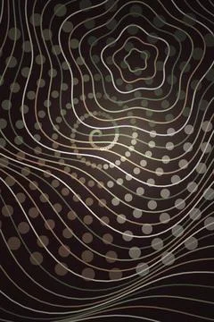 Abstract Wave Pattern with Circles Stock Photos