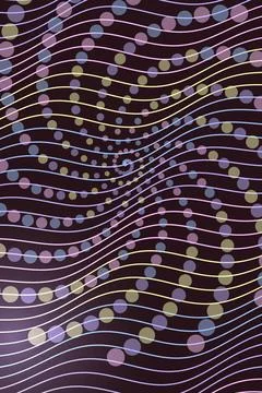 Abstract Wave Pattern with Circles Stock Photos