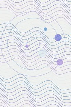 Abstract Wave Pattern with Circles Stock Photos
