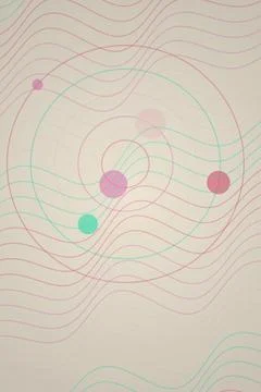Abstract Wave Pattern with Circles Stock Photos