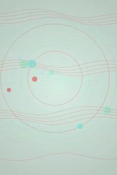 Abstract Wave Pattern with Circles Stock Photos