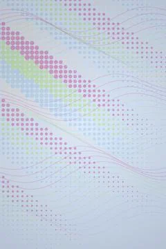 Abstract Wave Pattern with Colorful Dots Stock Photos