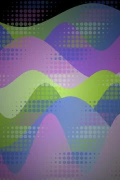 Abstract Wave Pattern Colorful Gradient Stock Illustration